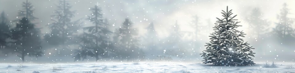 A peaceful holiday background in a soft, misty gray, creating a soothing and calming atmosphere.