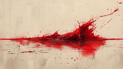 Illustrate blood splatter patterns in a variety of orientations and - obrazy, fototapety, plakaty