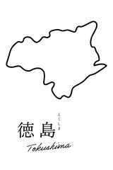 徳島県の地図
