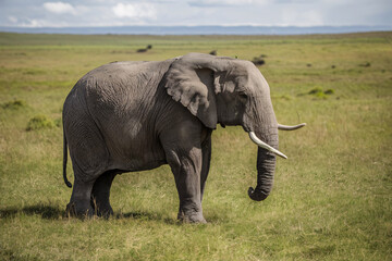 Fototapeta na wymiar elephant in ground