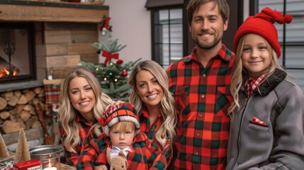 Have a family pajama party, with matching holiday pajamas and a movie marathon in the living room.