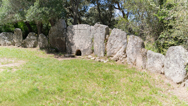 Tomb of the Giants of Pascaredda in Calangianus in northern Sardinia