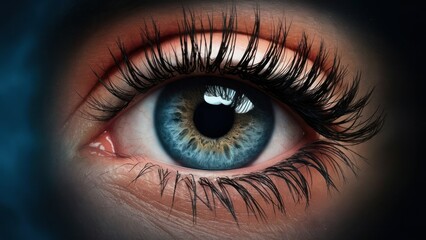 Fototapeta premium close up of a female eye