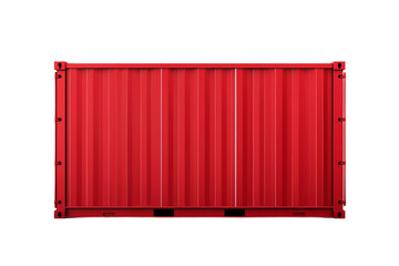 Red Container Solution on Transparent Background