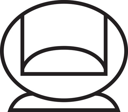 recommend clip art: Sofa Icon Line Art