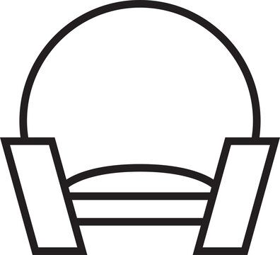 recommend clip art: Sofa Icon Line Art