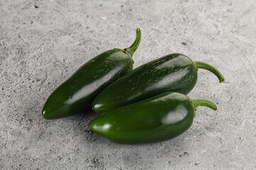 Raw green Mexican jalapeno pepper - 794888456