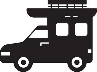 Motor Home Glyph Icon