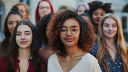 A diverse group of women coming together to make a difference