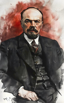 Centennial commemoration - portrait of lenin