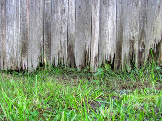 Brettwand verwittert