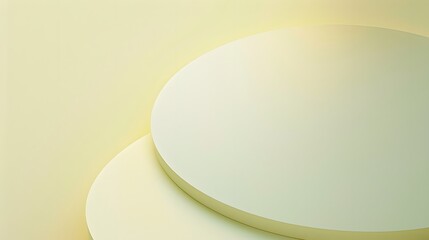 Pastel yellow , seemingly reflective surface with a curved line, Minimalism Modern Backdrop