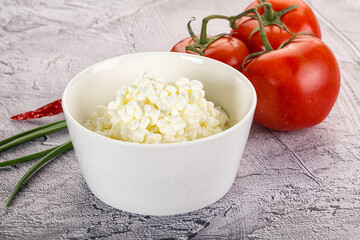 Cottage cheese Curd in the bowl