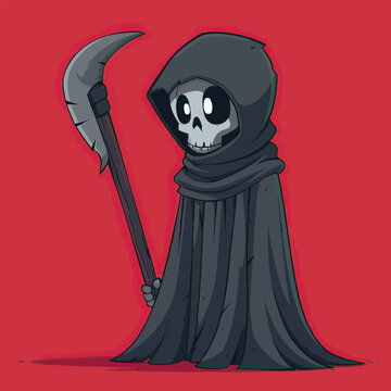 recommend clip art: Grim Reaper Commander Minimalist Design