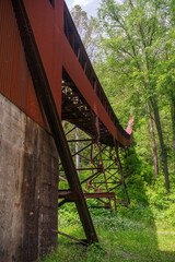 The Nuttallburg Coal Conveyor and Tipple at the New River Gorge National Park in West Virginia