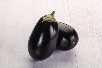 Ripe tasty natural organic eggplant