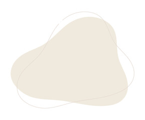 手描きのゆるい抽象的な形 - シンプルでかわいい背景･あしらいの素材 - organic shape