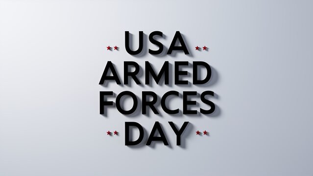 USA army soldier. Greeting card for Armed forces day. Generative Ai