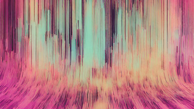 A digital glitch effect creating a modern and edgy backdrop - Powered by Adobe