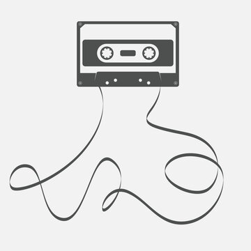 recommend clip art: Cassette tape silhouette