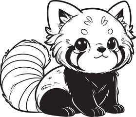 red panda vector cartoon © Ragil
