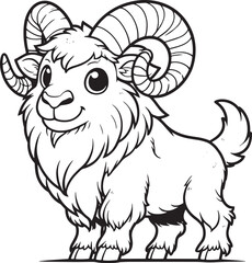 illustration of a goat