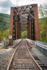 Railroad Bridge in Thurmond in the New River Gorge National Park