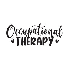 Occupational Therapy Vector Design on White Background
