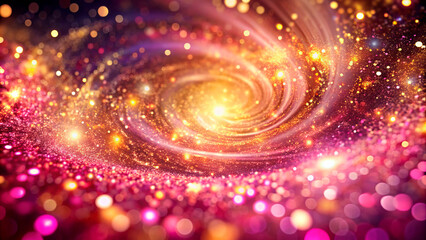 Abstract background with glitter and bokeh