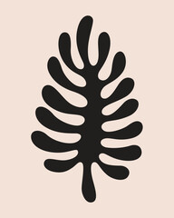 vector abstract contemporary silhouette of amoeba