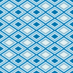 Japanese Diamond Checkered Vector Seamless Pattern