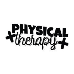 Physical Therapy Vector Design on White Background - obrazy, fototapety, plakaty