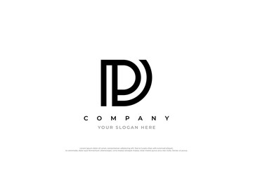 Initial Letter PD Logo Design