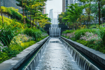 Smart city, Water Management, sustainable urban drainage systems