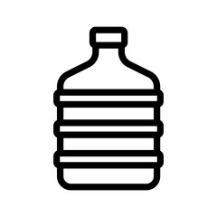 water gallon line icon illustration vector graphic