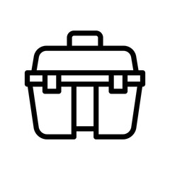 toolbox line icon illustration vector graphic