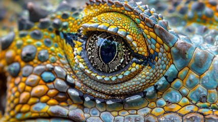Naklejka premium The natural world on a deeper level through a close-up view of rare wildlife. The natural world on a deeper level through a close-up view of rare wildlife.