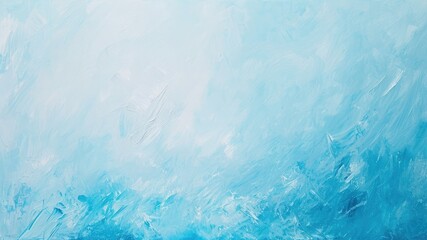 水色の油絵背景_3