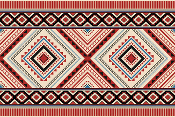 Ethnic pattern.beautiful pattern. folk embroidery,bohemian style,aztec geometric art ornament print.ethnic abstract Inkatha art.Seamless fabric.design for fabric, carpet, wallpaper, clothing	