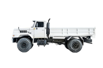 Reliable White Delivery Vehicle Shipping on Transparent Background