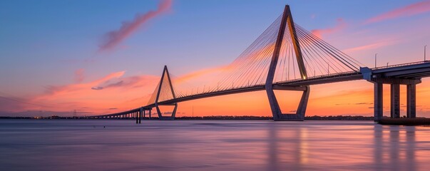 the charm of the bridge in the afternoon