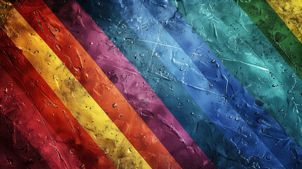 Rainbow Colored Wallpaper Close Up