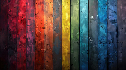 Rainbow Colored Wallpaper With Water Droplets