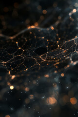 Cosmic Web of Glistening Fibers in a Starry Ambiance
