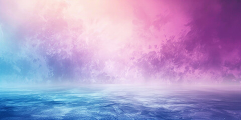 Ethereal purple and blue gradient background with subtle grain texture