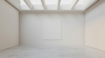 A pristine white canvas stretching to the edges, inviting imagination.