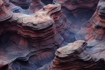 Natural Gradient Masterpiece: Ancient Canyon Rock Gradients