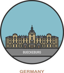 Bueckeburg. Cities and towns in Germany