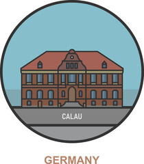 Calau. Cities and towns in Germany