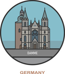 Damme. Cities and towns in Germany